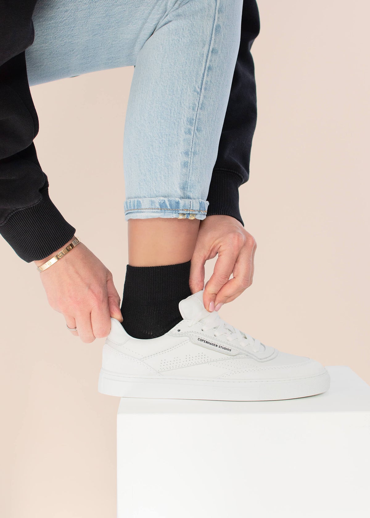 Sneaker Socken High - Black