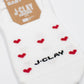 Red Hearts - Füßlinge