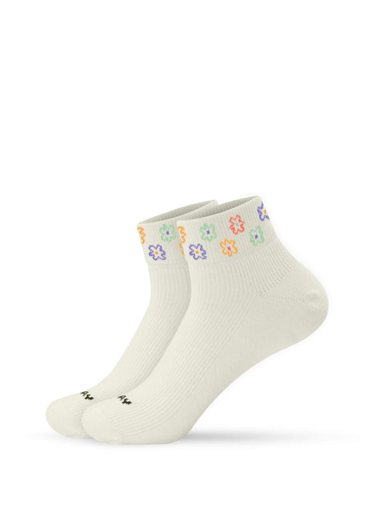 Flower - Sneaker Socken High