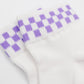 Grape Check - Sneaker Socken High