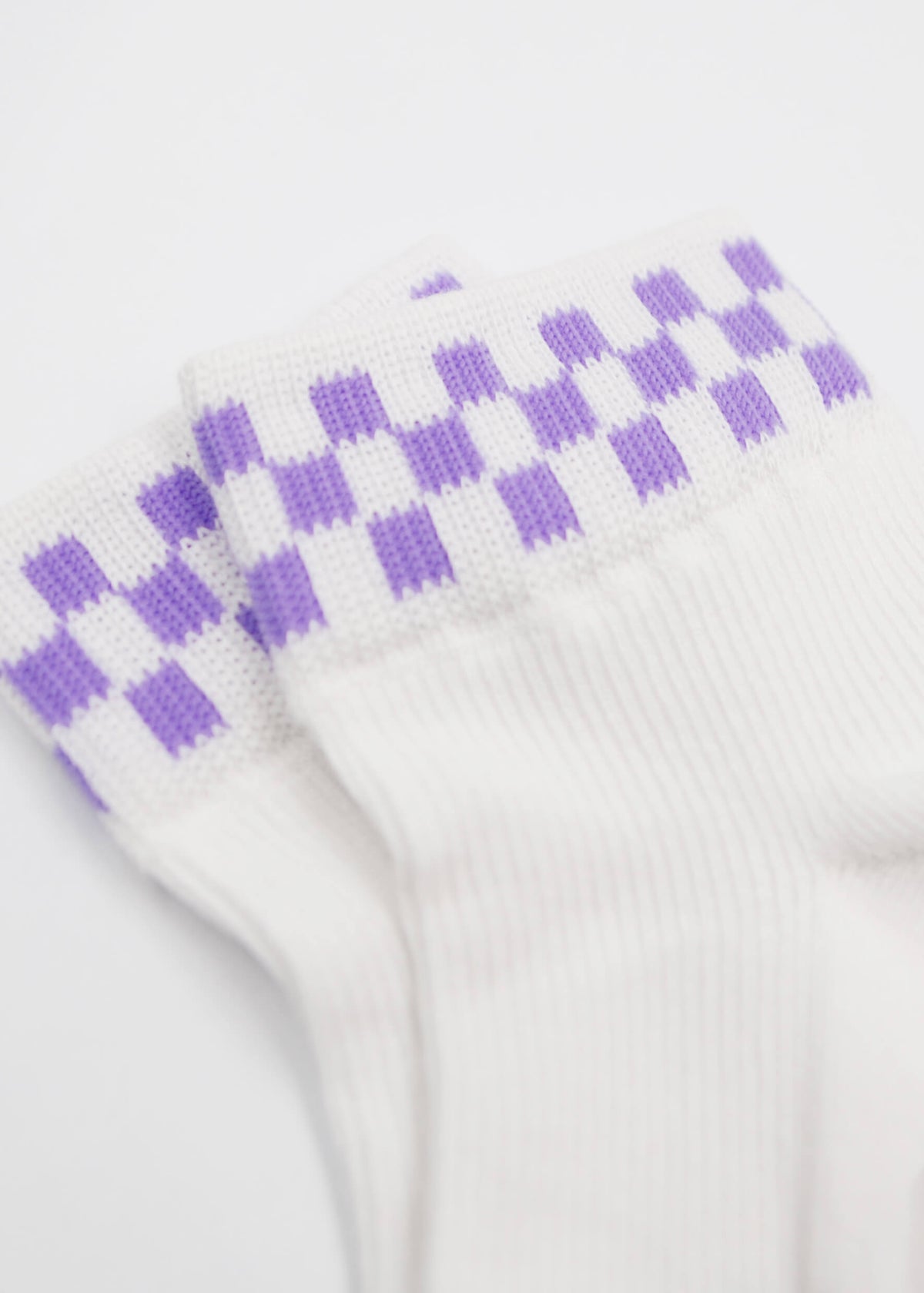 Grape Check - Sneaker Socken High