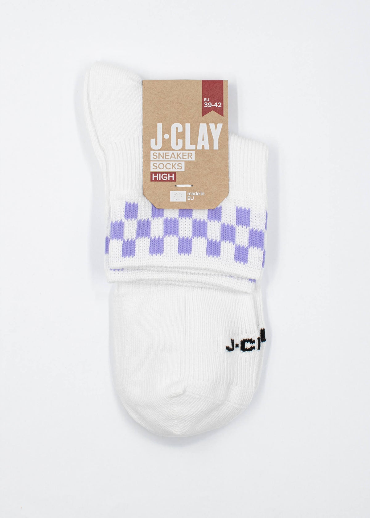 Grape Check - Sneaker Socken High