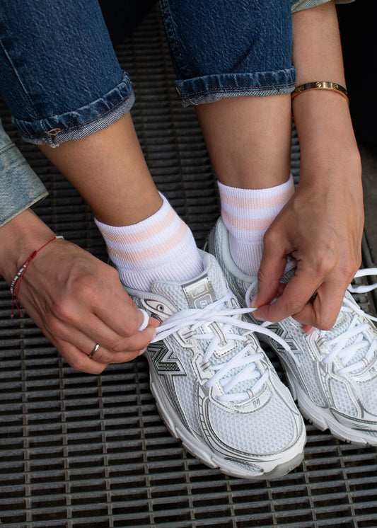 Blossom Stripes - Sneaker Socken High
