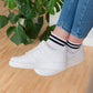 Black Stripes - Sneaker Socken High