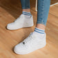 Ocean Stripes - Sneaker Socken High