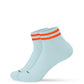 Orange Neon Stripes - Sneaker Socken High