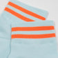 Orange Neon Stripes - Sneaker Socken High