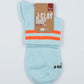 Orange Neon Stripes - Sneaker Socken High