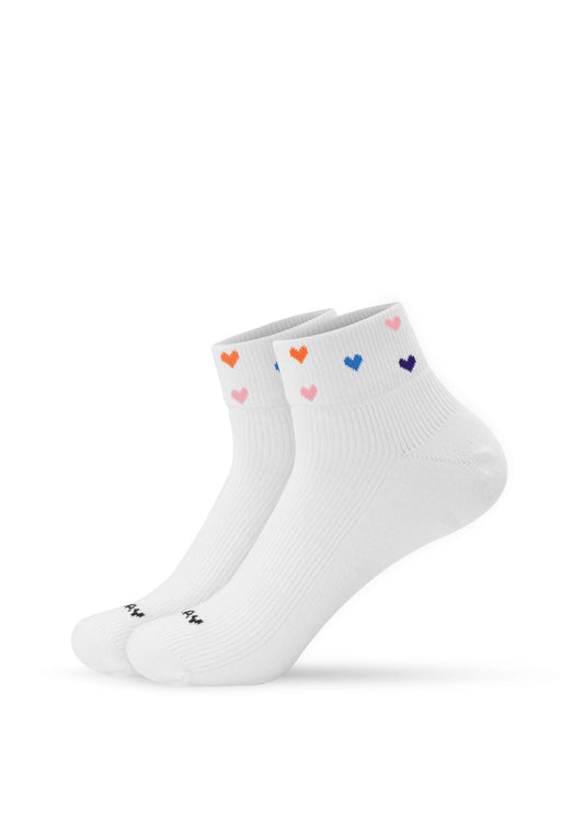 Spring Hearts - Sneaker Socken High