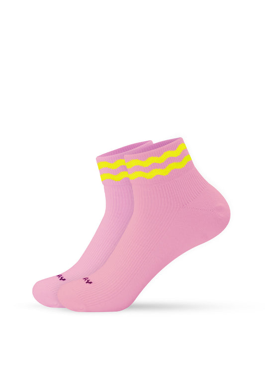Neon Wave - Sneaker Socken High