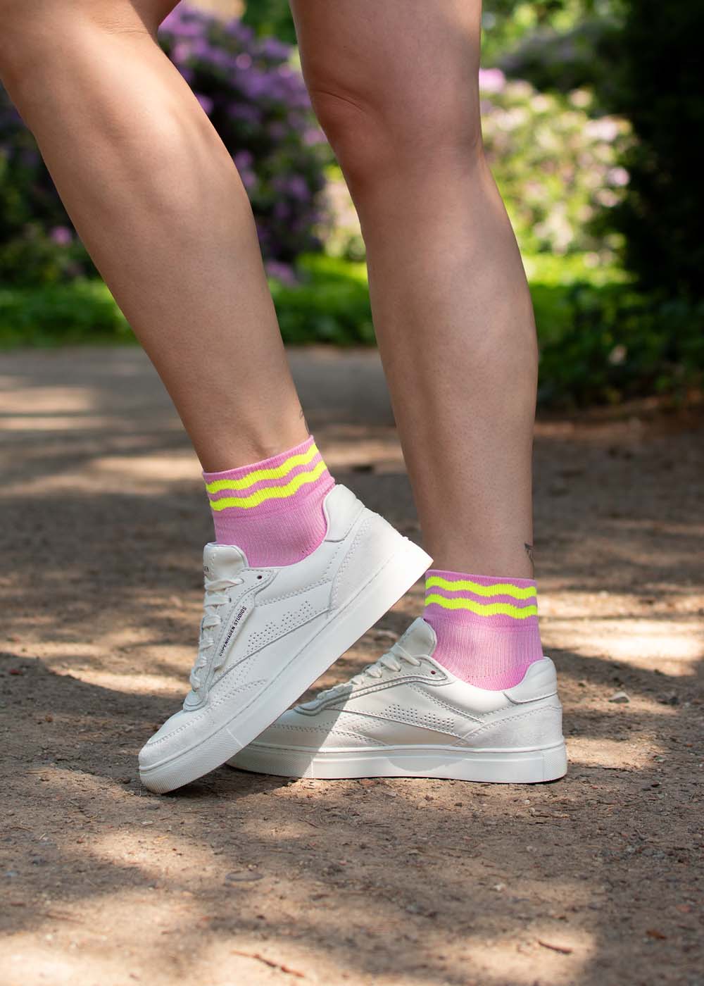 Neon Wave - Sneaker Socken High