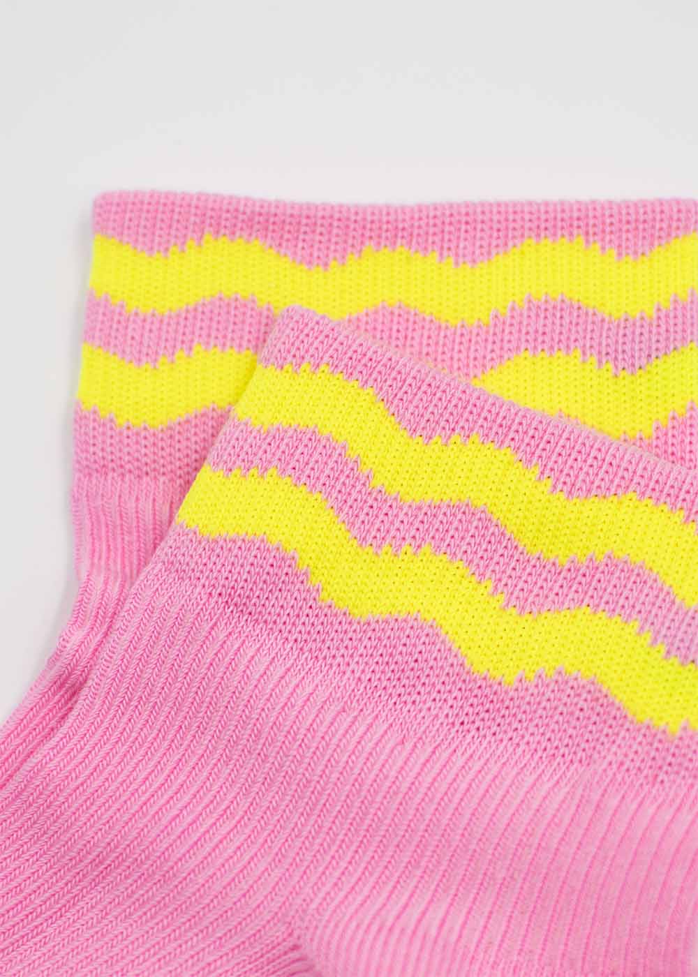 Neon Wave - Sneaker Socken High
