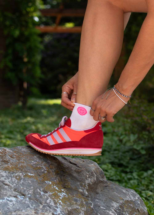 Neon Smile - Sneaker Socken High