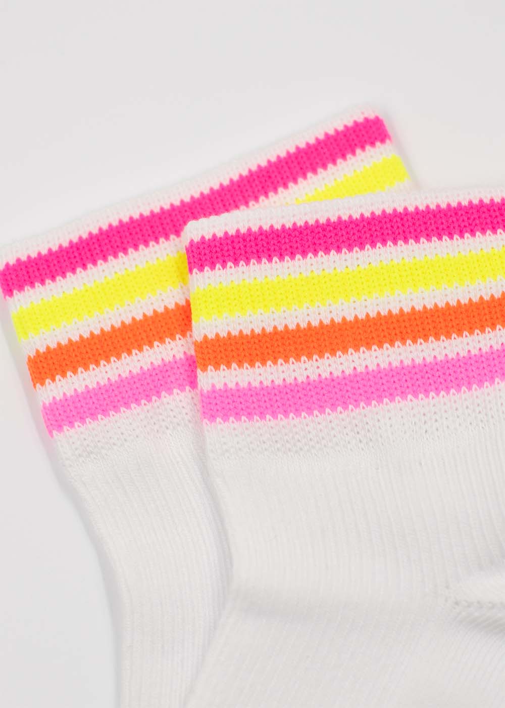 Multi Stripes Neon - Sneaker Socken High