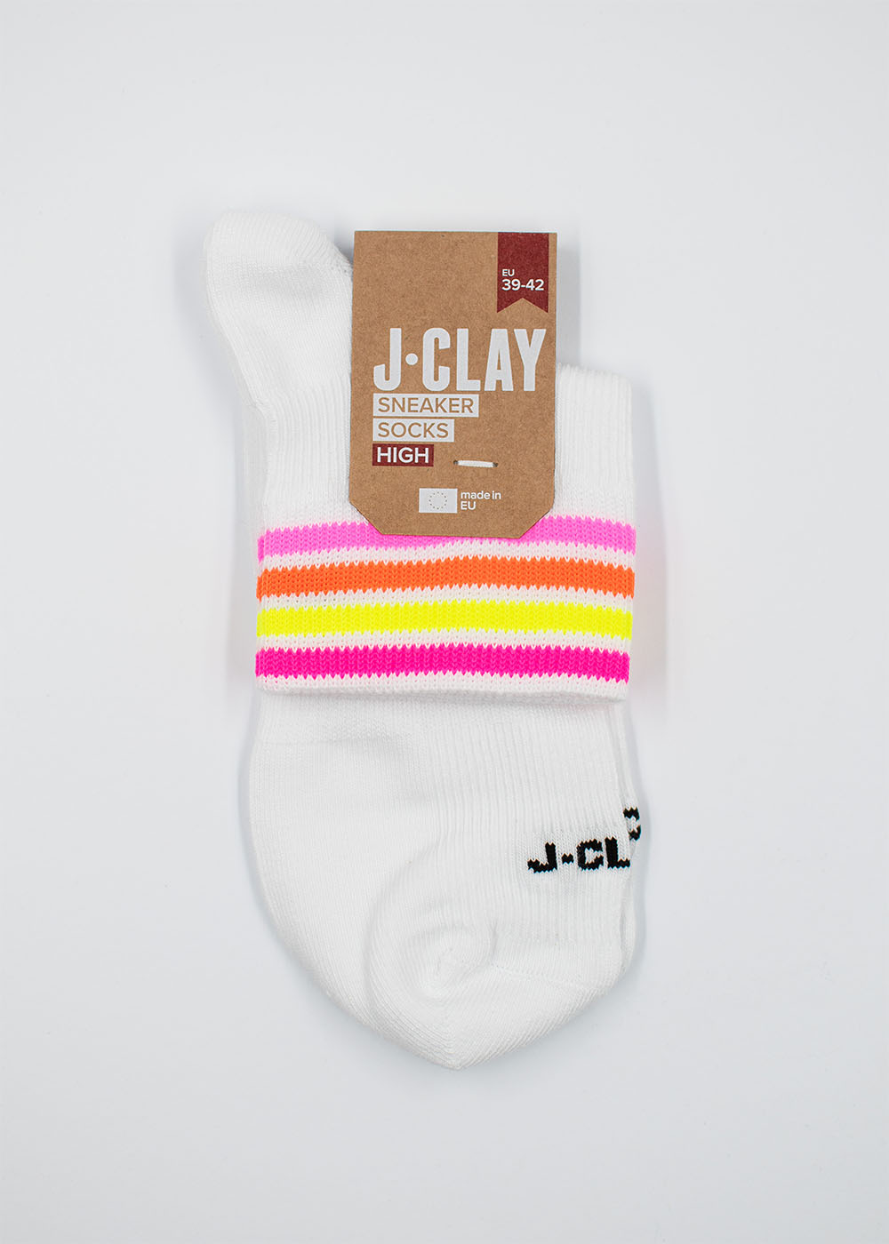 Multi Stripes Neon - Sneaker Socken High